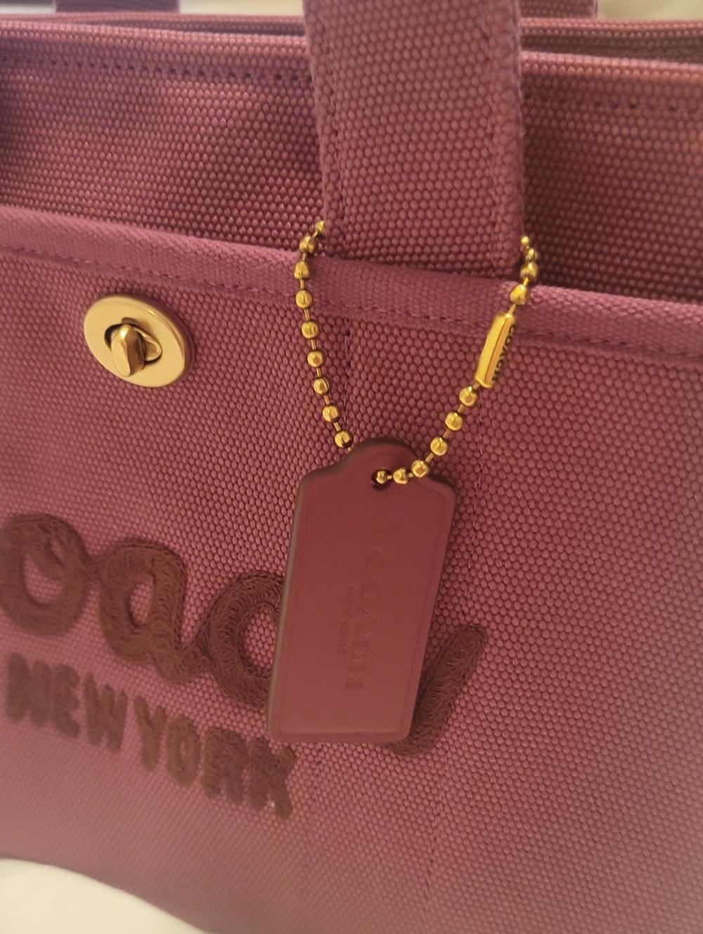 New Coach Cargo Tote 26 in Pink - Picture 9 of 14
